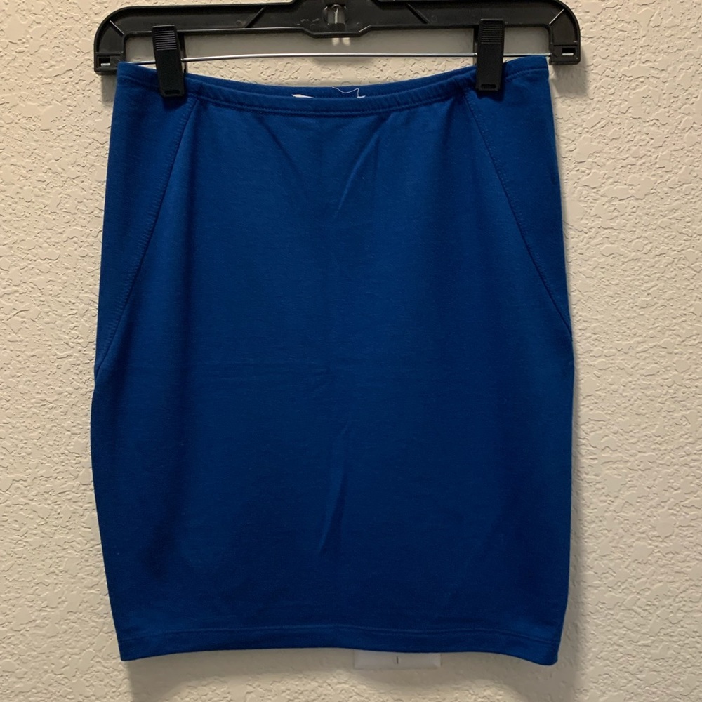 Blue skirt